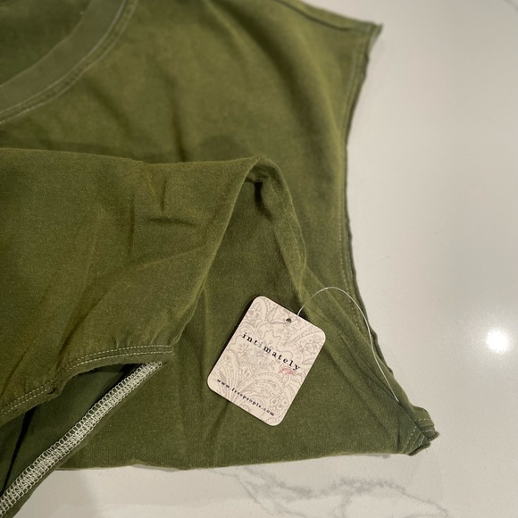 Free People Road Trip Bodysuit Top Verde Green NWT - Picture 8 of 8